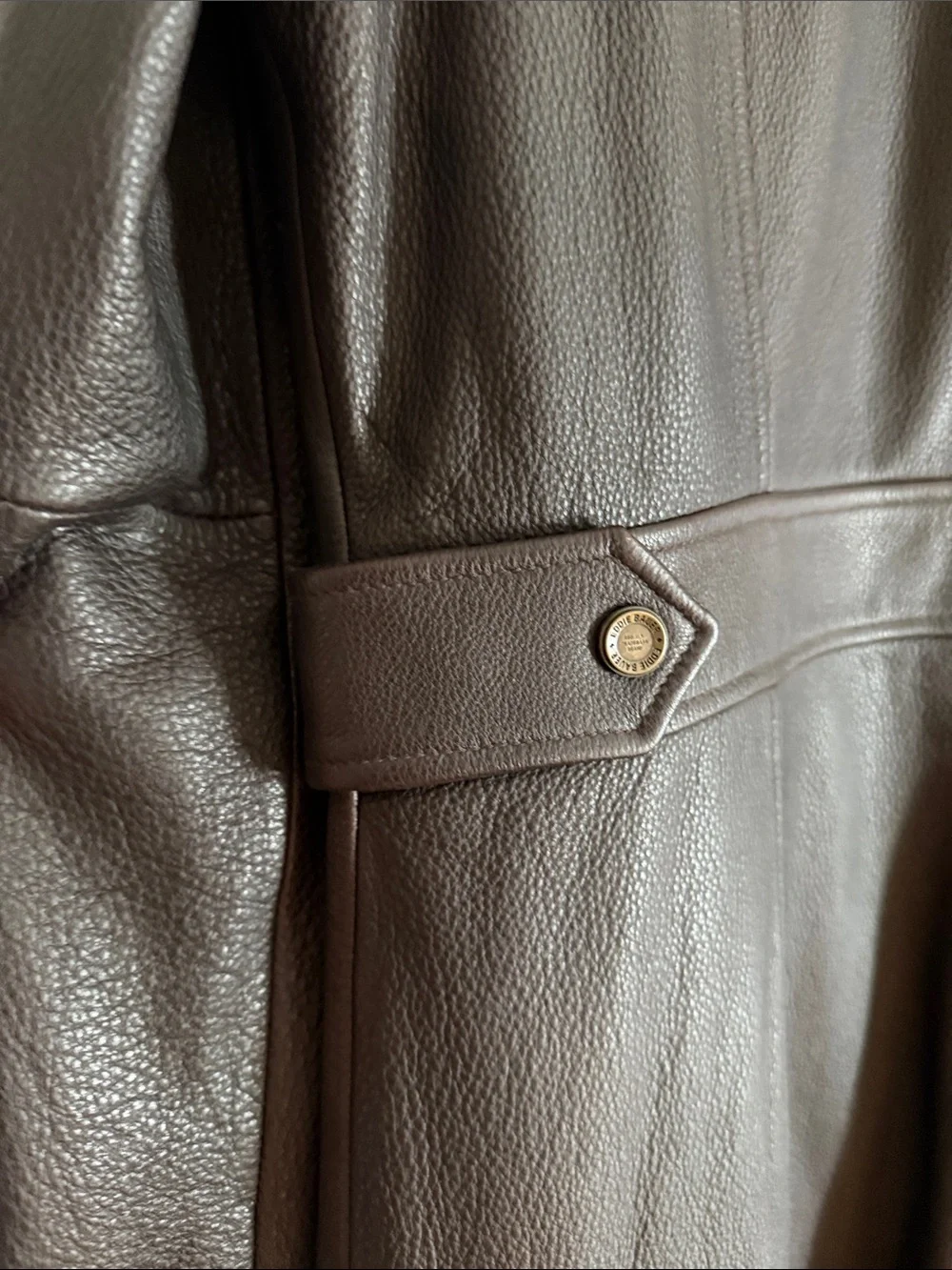 Eddie Bauer Women’s Dark Brown Leather Zip-Front Trench - Picture 4 of 9